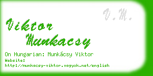 viktor munkacsy business card
