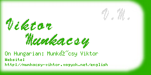 viktor munkacsy business card